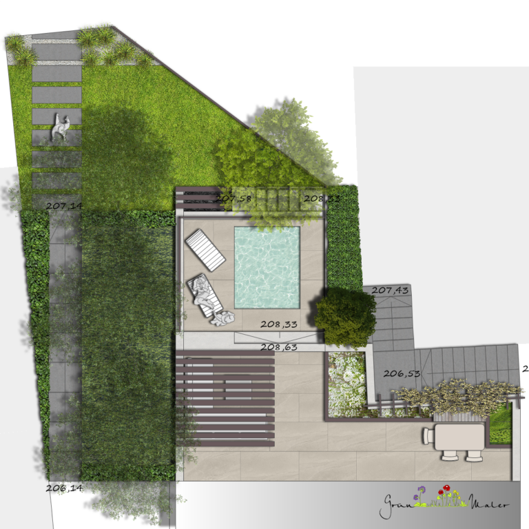 Dachterrasse als Hauptakteur