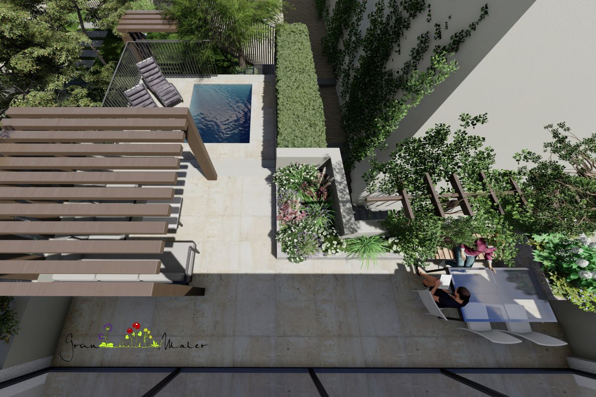 Visualisierung Gartenkonzept