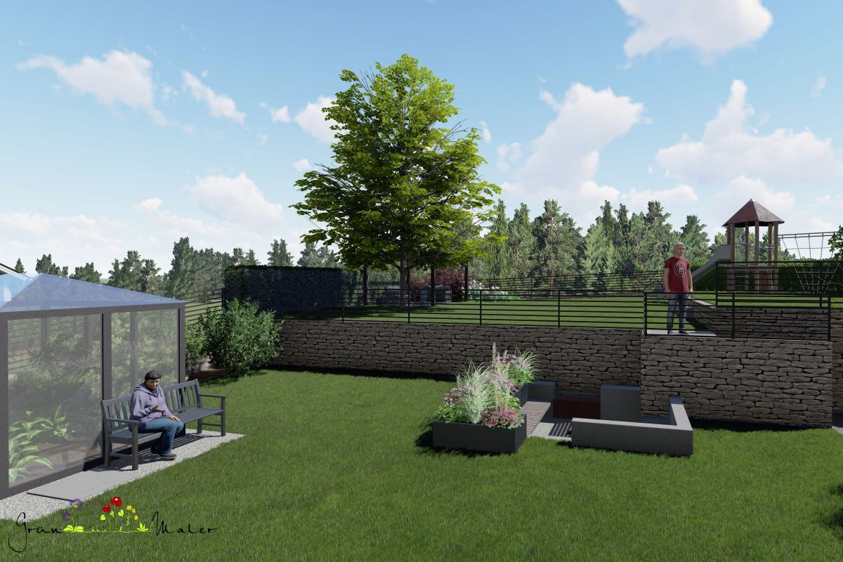 Visualisierung Gartenkonzept
