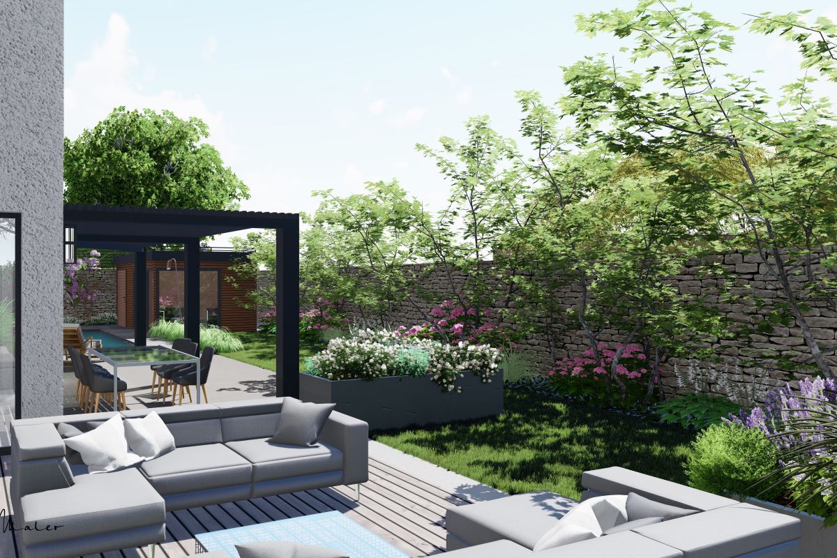 Visualisierung Gartenkonzept