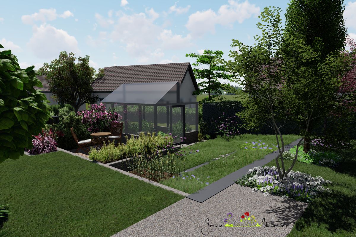 Visualisierung Gartenkonzept