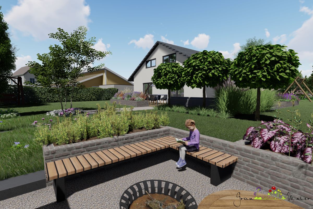 Visualisierung Gartenkonzept