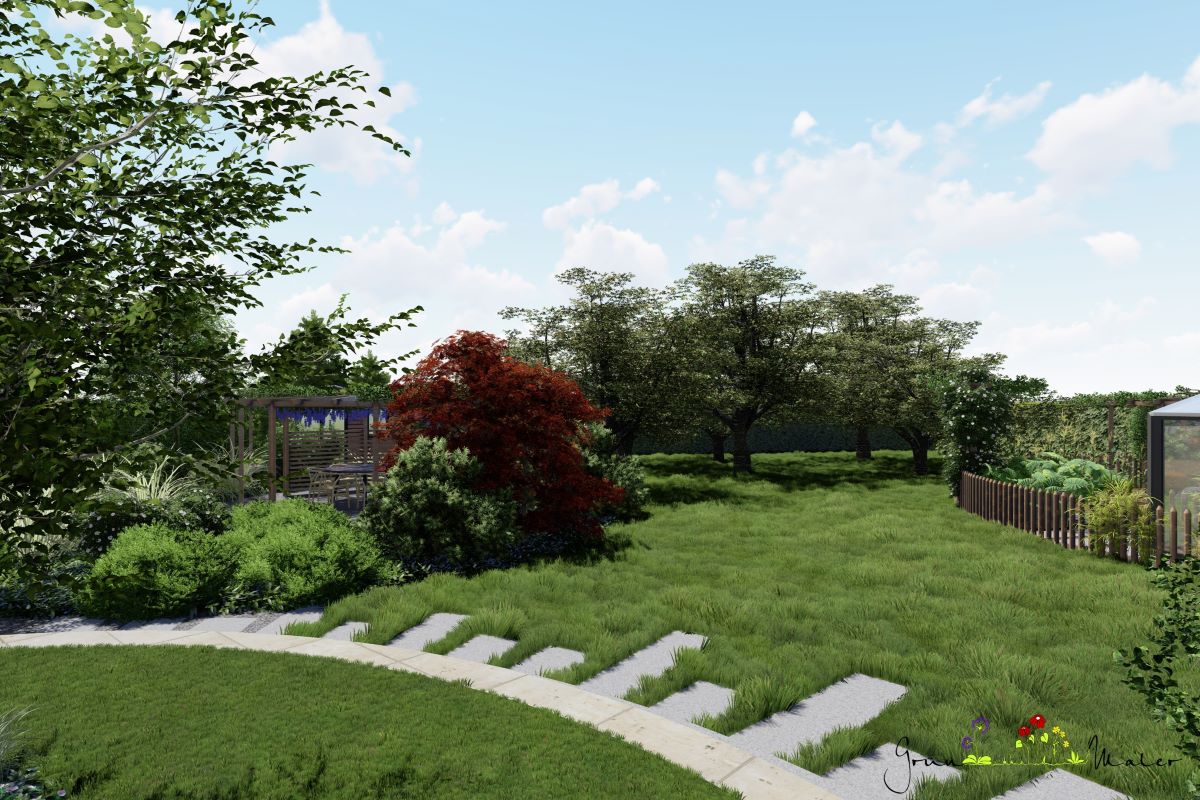 Visualisierung Gartenkonzept